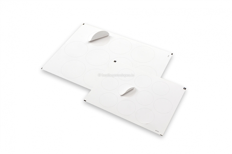 Stick-on seals for laser printers