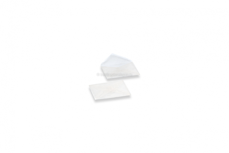 White transparent envelopes - 62 x 98 mm