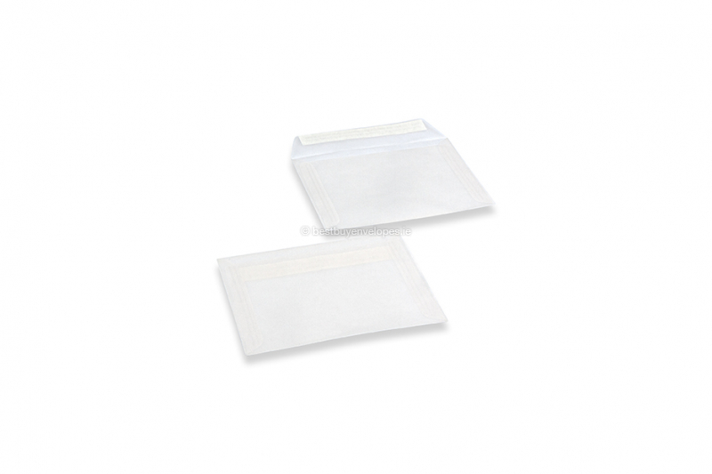 White transparent envelopes - 114 x 162 mm