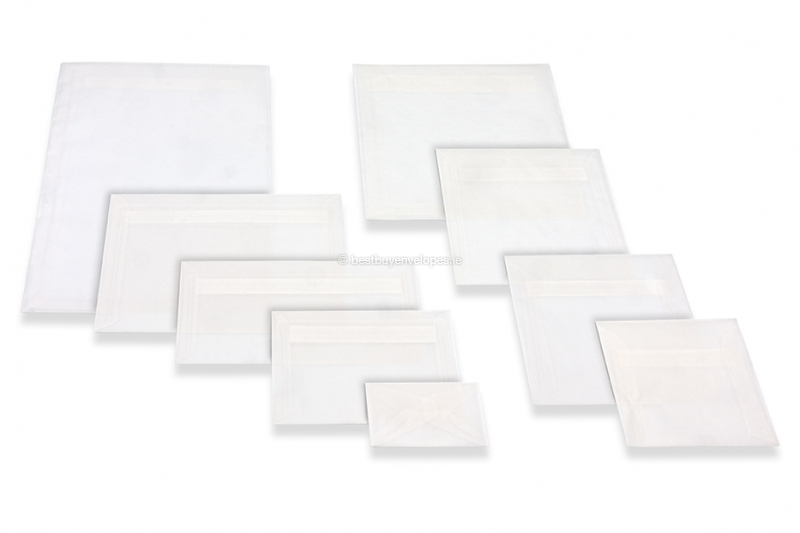 White transparent envelopes