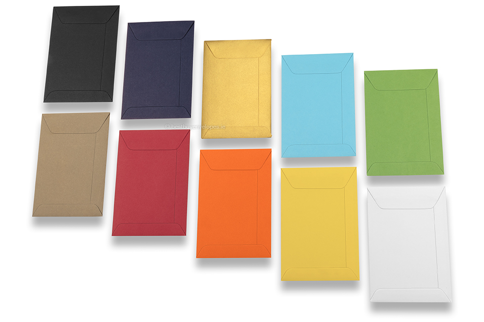 Coloured pocket envelopes