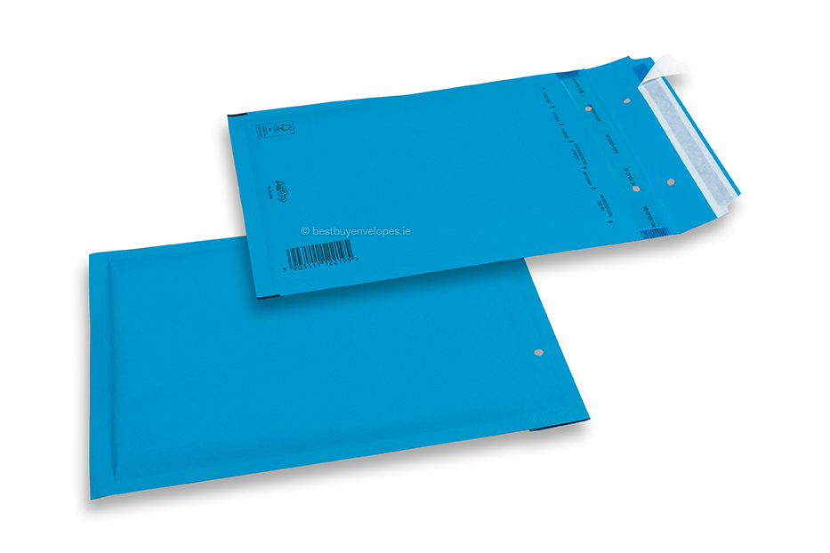 Coloured air-cushioned envelopes - Blue, 80 gr 180 x 250 mm