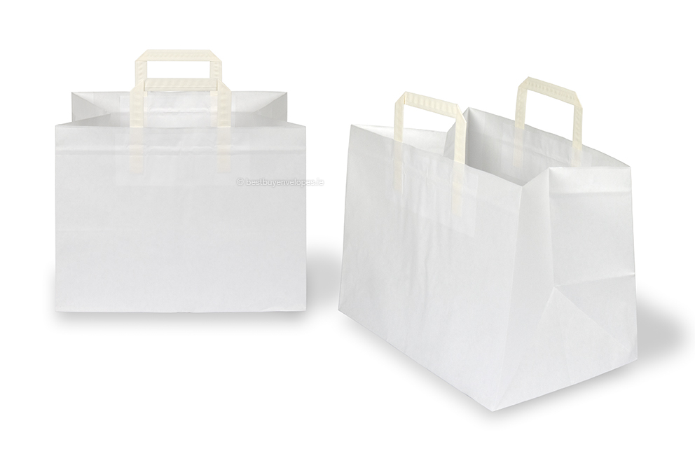 Small white bags with handles hotsell