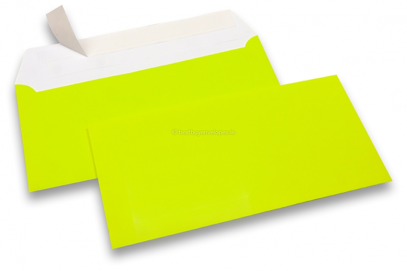 Neon envelopes - yellow, without window