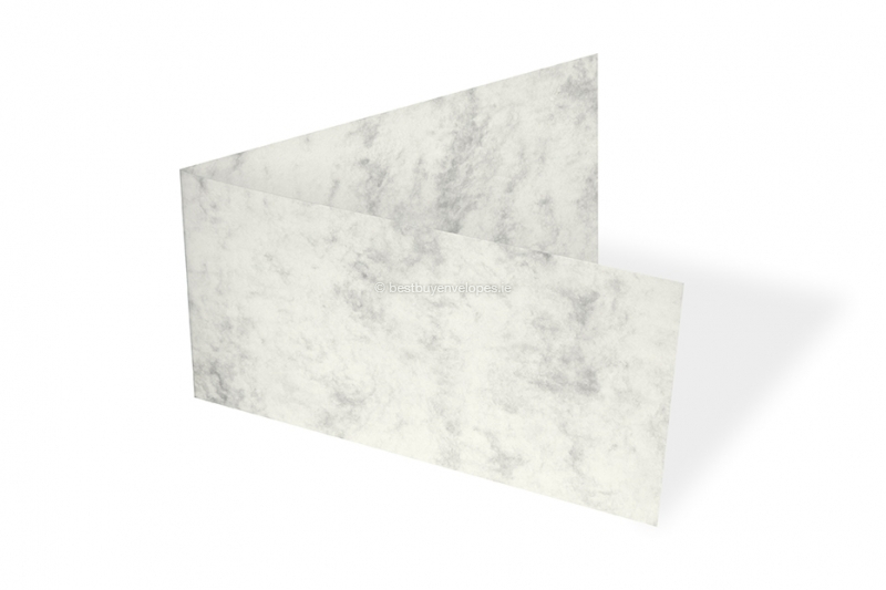 Marbled envelopes - 90 x 173 mm, marbled grey