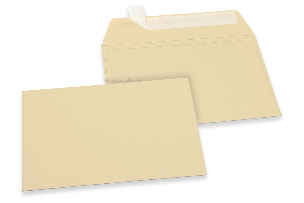 Camel coloured paper envelopes - 114 x 162 mm