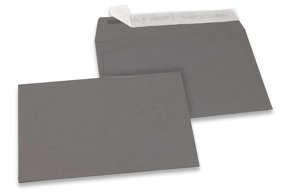 Anthracite coloured paper envelopes - 114 x 162 mm