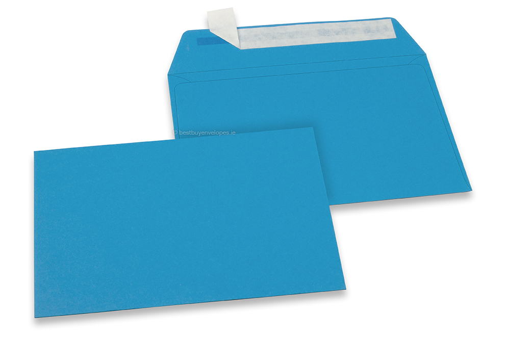 Ocean blue coloured paper envelopes - 114 x 162 mm
