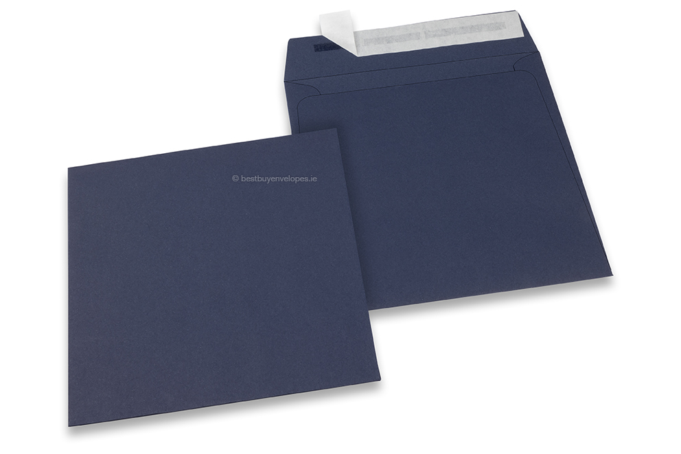 Dark blue coloured paper envelopes - 160 x 160 mm