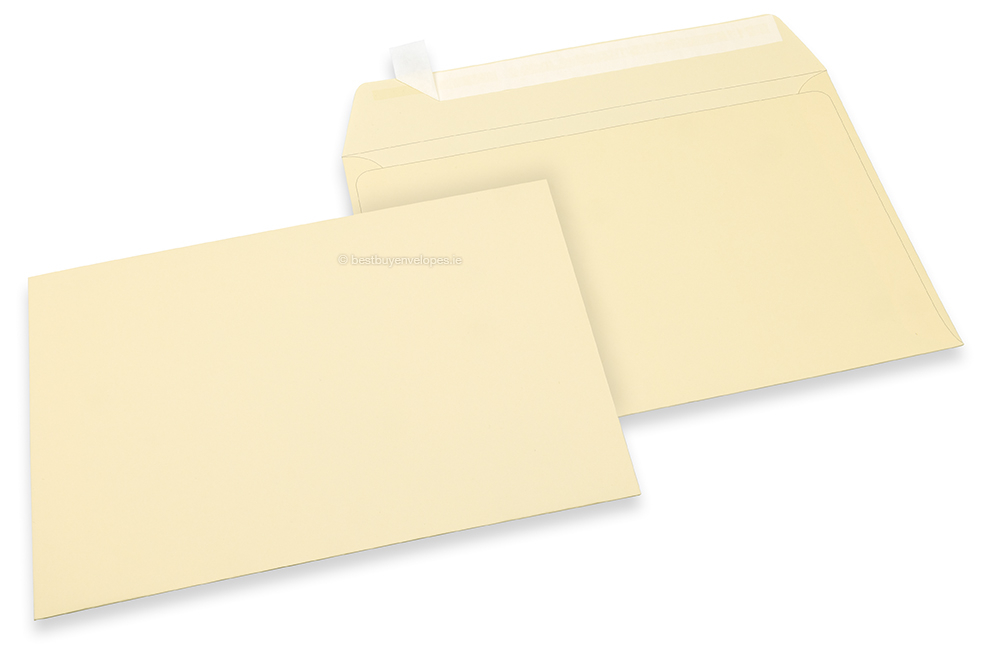 Ivory white coloured paper envelopes - 162 x 229 mm