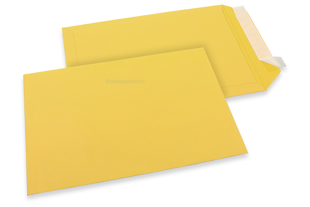 Buttercup yellow coloured paper envelopes - 229 x 324 mm 