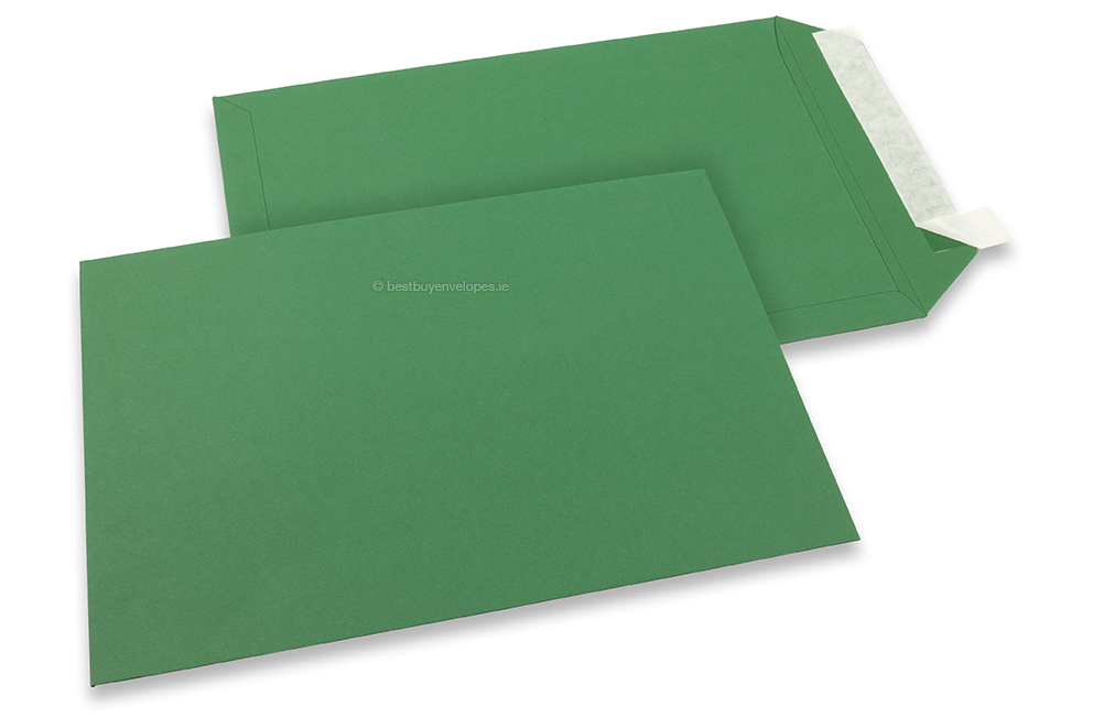 Dark green coloured paper envelopes  - 229 x 324 mm