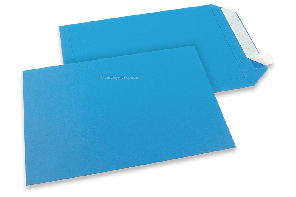 Ocean blue coloured paper envelopes - 229 x 324 mm