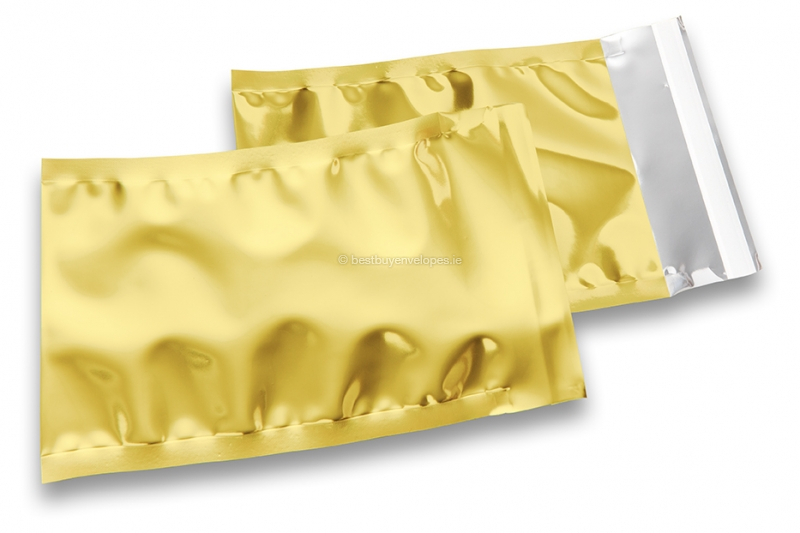 Coloured metallic foil envelopes gold - 114 x 162 mm