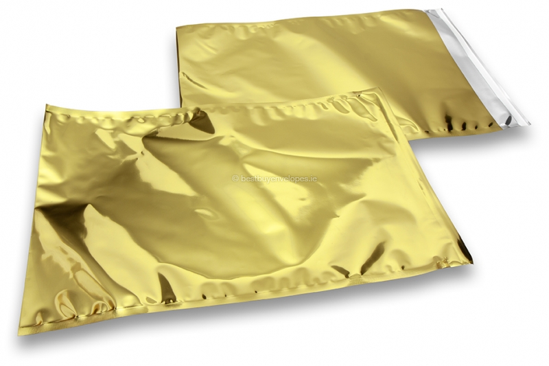 Coloured metallic foil envelopes gold - 229 x 324 mm