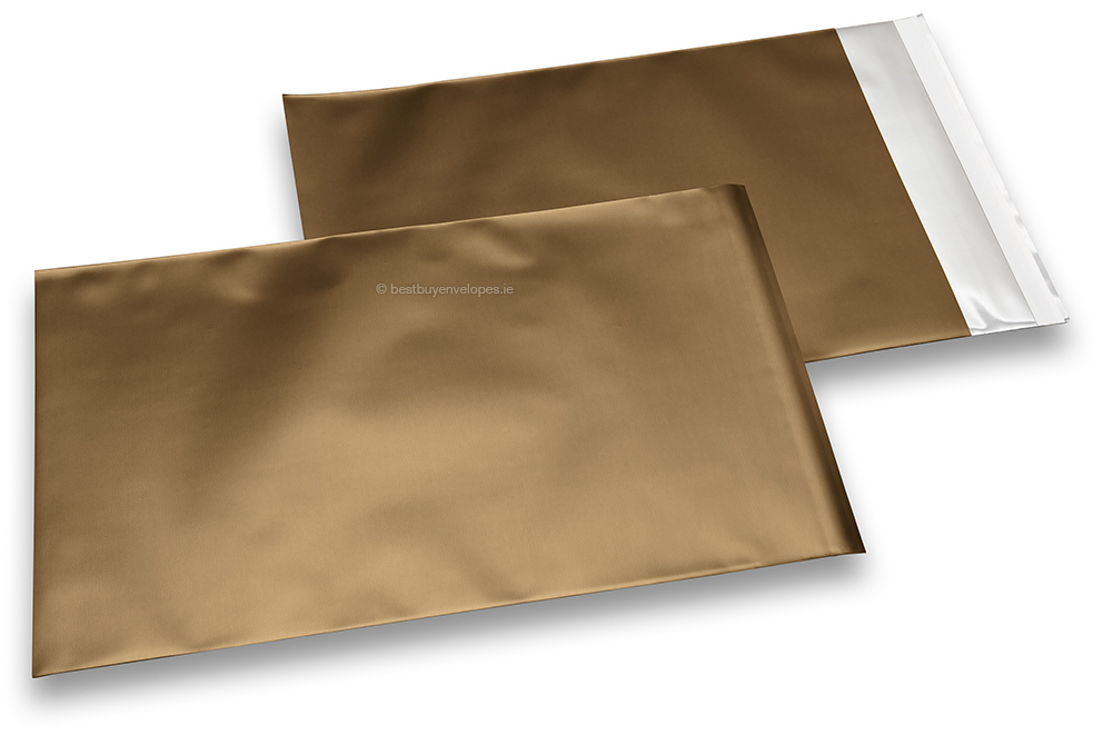 Bronze coloured matt metallic foil envelopes - 180 x 250 mm