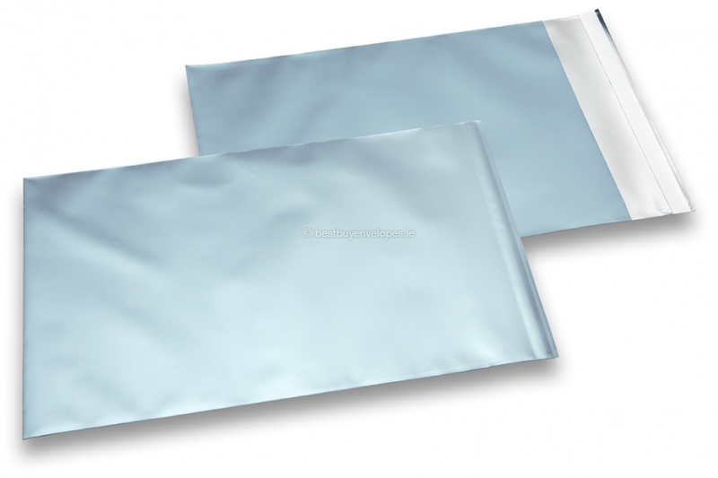 Ice blue coloured matt metallic foil envelopes - 230 x 320 mm