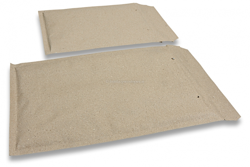 Brown grass-paper bubble envelopes