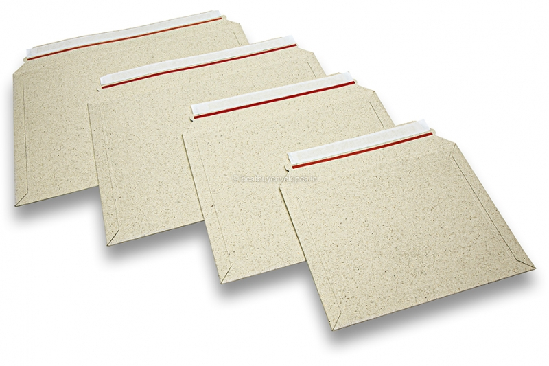 Grass-cardboard envelopes