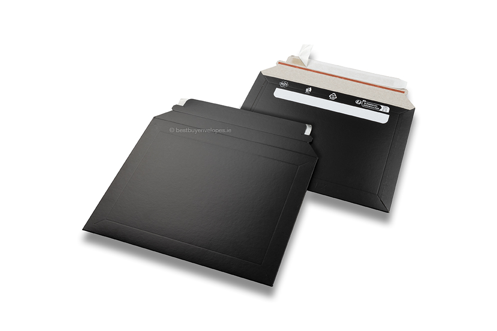 Black cardboard envelopes - 180 x 234 mm