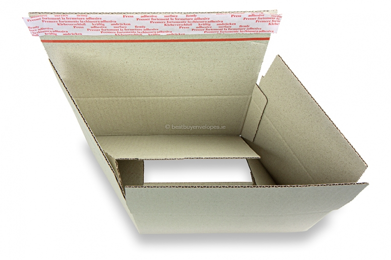 Grass-paper crash lock box  - Press the sides inwards