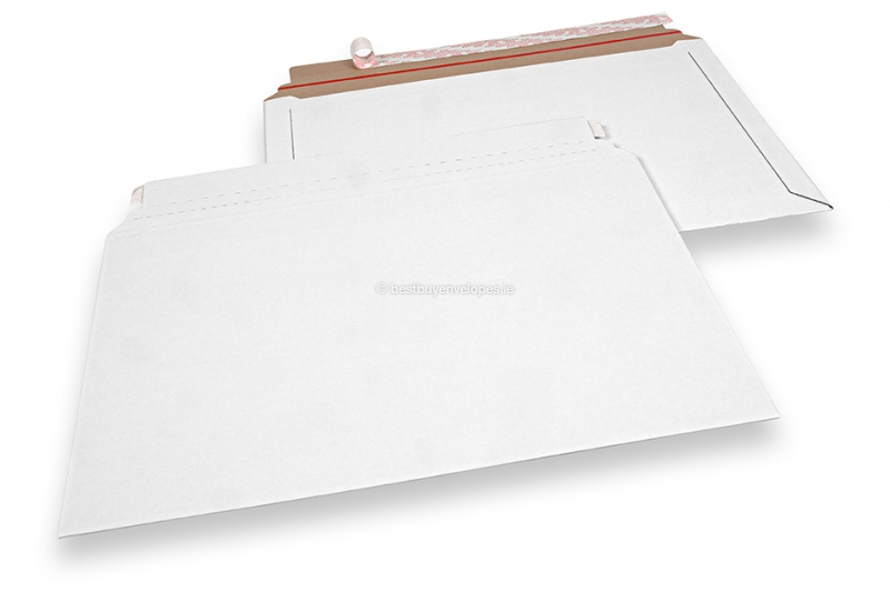 Corrugated cardboard envelopes white - 320 x 485 mm