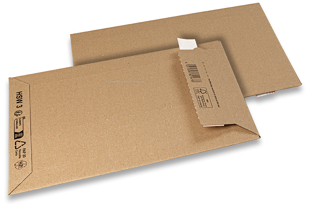 Corrugated cardboard dispatch envelopes - 220 x 320 mm
