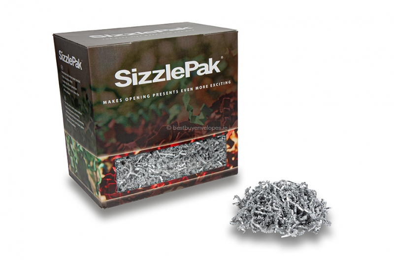 Shredded paper SizzlePak - Silver (1.25 kg), 120 grams paper