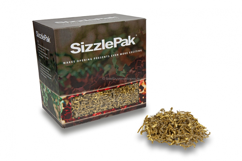 Shredded paper SizzlePak - Gold (1.25 kg), 120 grams paper