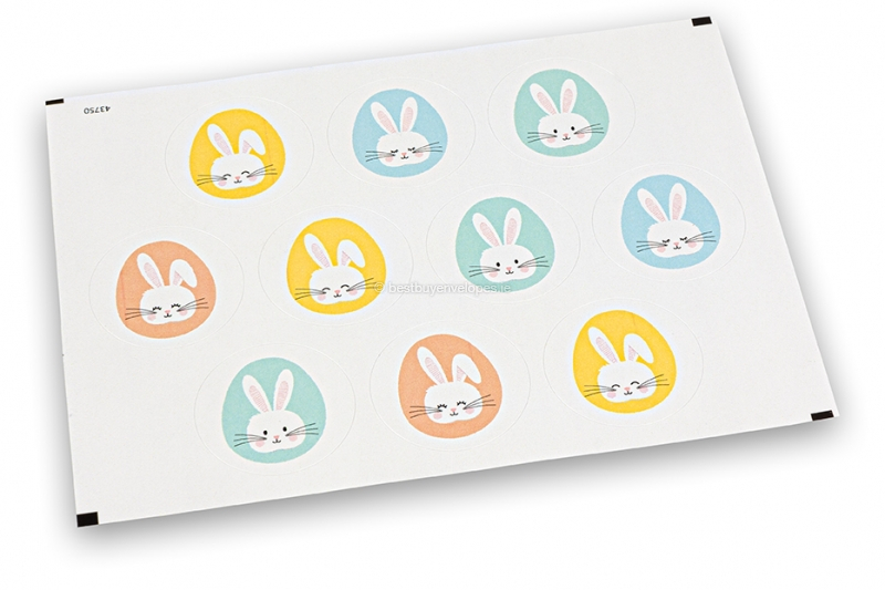 Easter envelope seals - bunnies