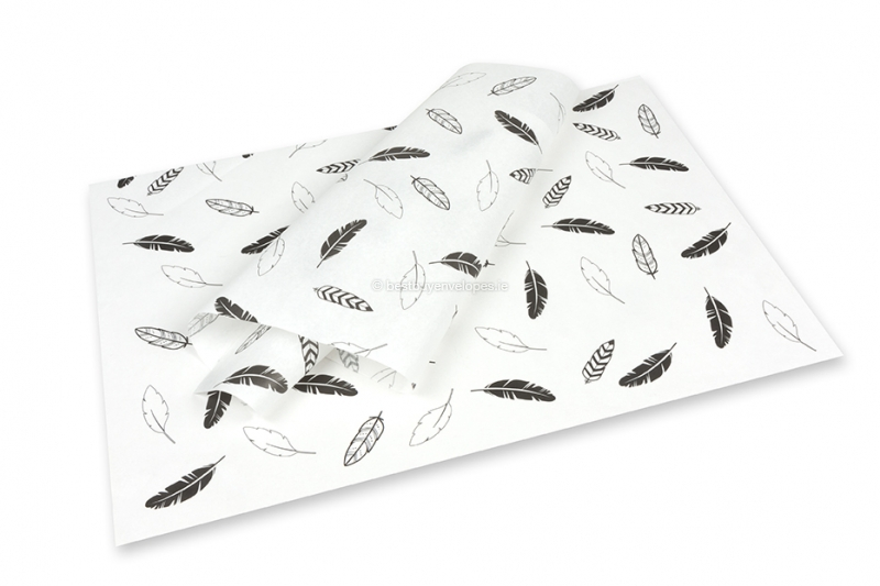 Tissue paper - feathers black