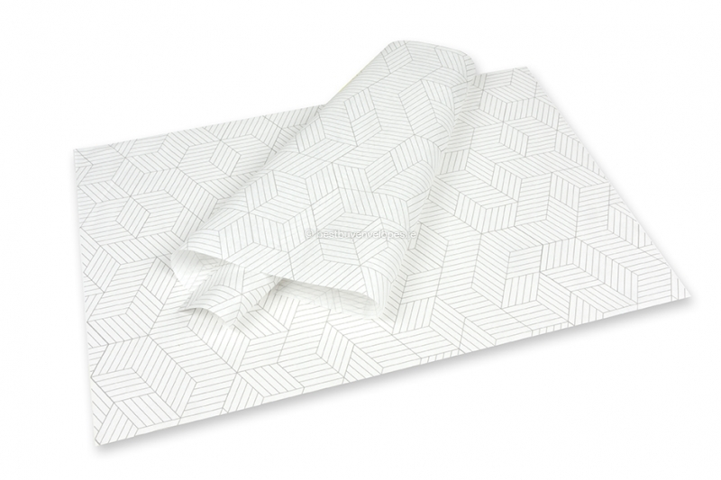 Tissue paper - cubes black