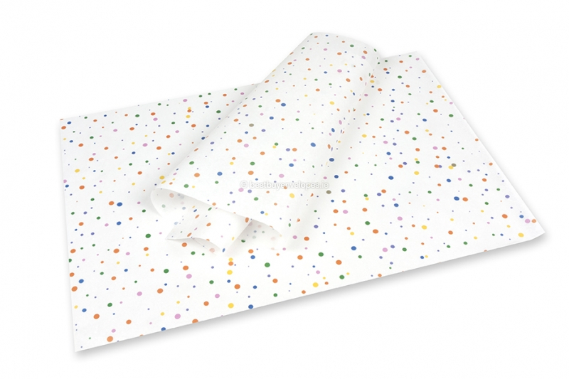 Tissue paper - dots coloured