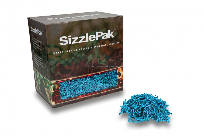 Shredded paper SizzlePak - Turquoise (1.25 kg), 80 grams paper