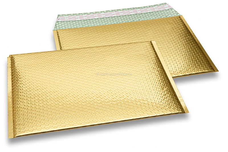 ECO metallic bubble envelopes - gold 235 x 325 mm