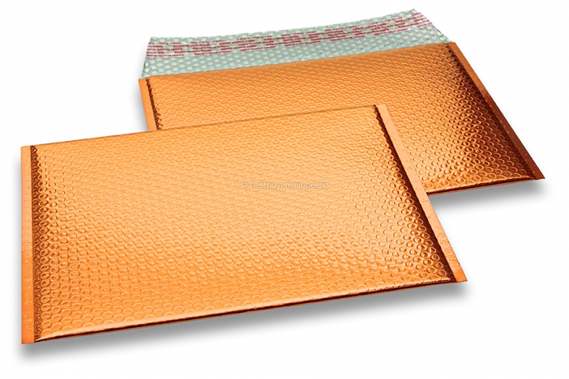 ECO metallic bubble envelopes - orange 235 x 325 mm