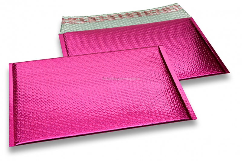 ECO metallic bubble envelopes - pink 235 x 325 mm