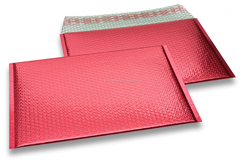 ECO metallic bubble envelopes - red 235 x 325 mm