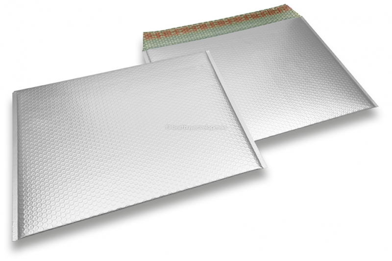 ECO matt metallic bubble envelopes - silver 320 x 425 mm