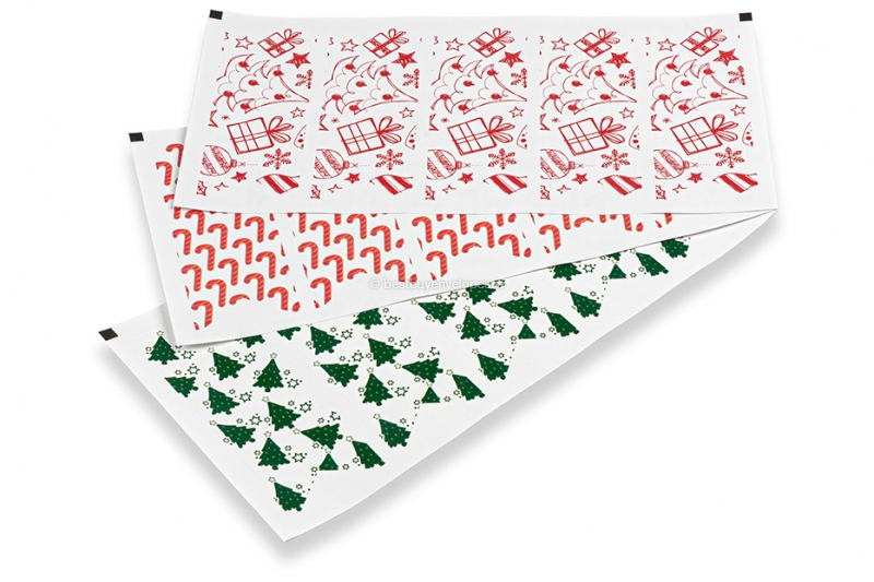 Elongated Christmas seals 