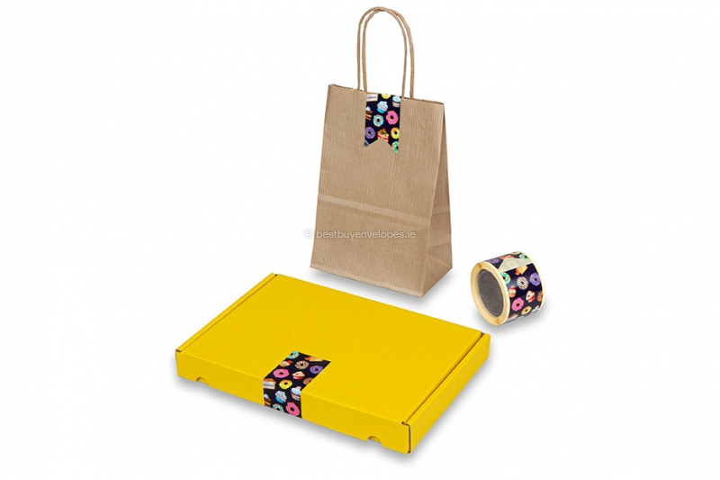 Elongated printed seals - sweets