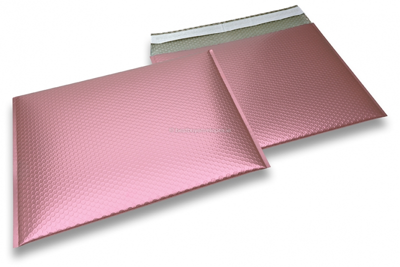ECO matt metallic bubble envelopes - rose gold 320 x 425 mm