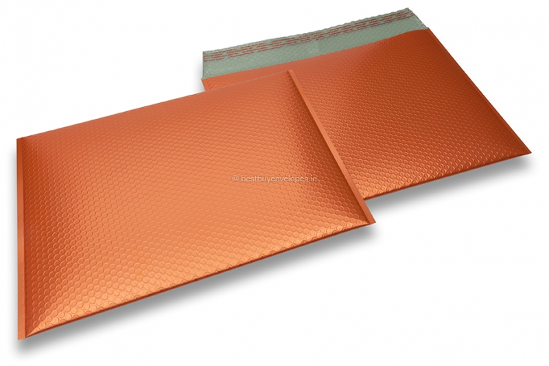 ECO matt metallic bubble envelopes - orange 320 x 425 mm