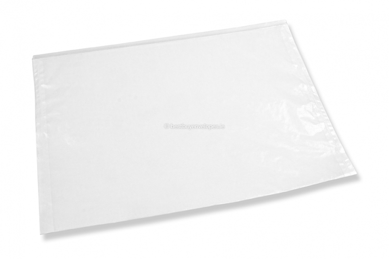 Glassine envelopes white - 305 x 440 mm opening on the long side