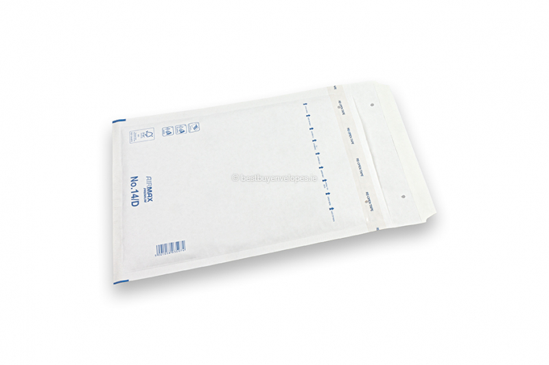 White paper bubble envelopes (80 gsm) - 180 x 265 mm