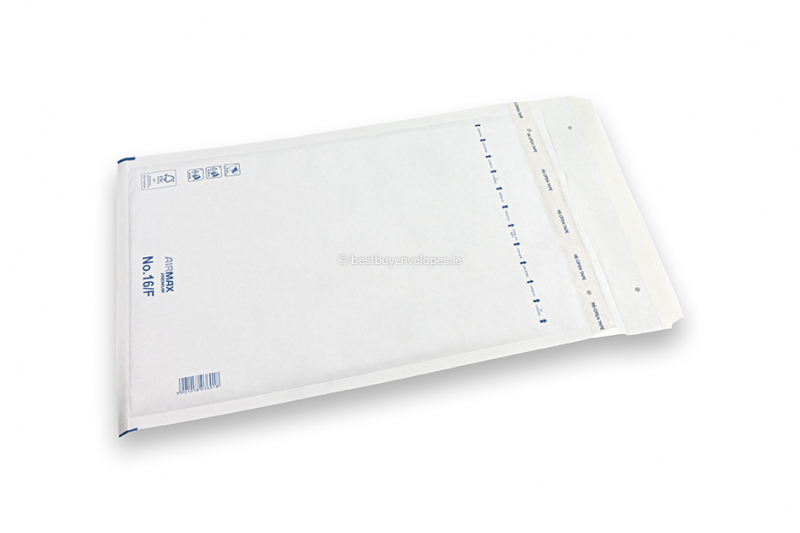White paper bubble envelopes (80 gsm) - 220 x 340 mm