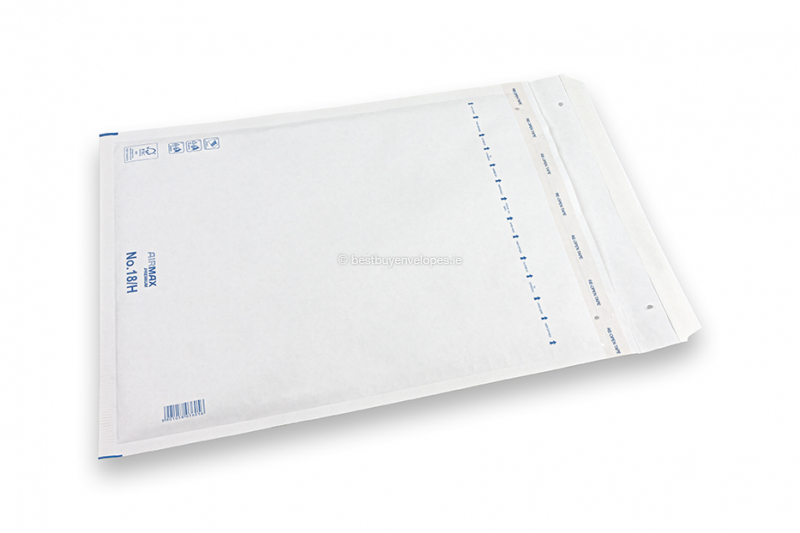 White paper bubble envelopes (80 gsm) - 270 x 360 mm