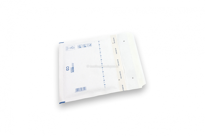 White paper bubble envelopes (80 gsm) - 170 x 160 mm