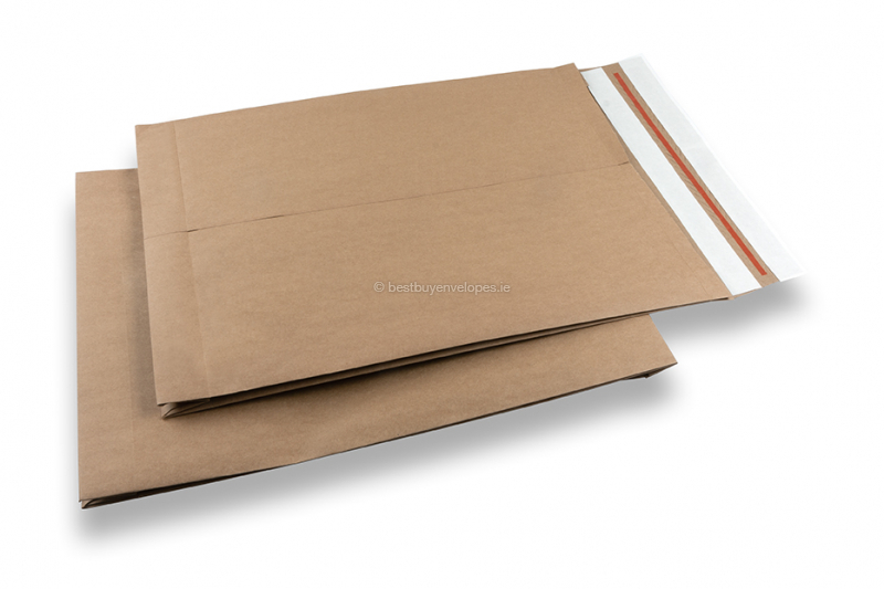 Paper mailing bags with return closure - 380 x 480 x 80 mm