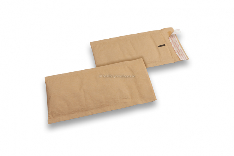 Paper padded envelopes - brown, 100 x 165 mm